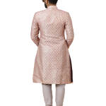 Stunning Rose Gold Banarasi Brocade Achkan | Father Son Combo | Perfect for Grooms Achkan